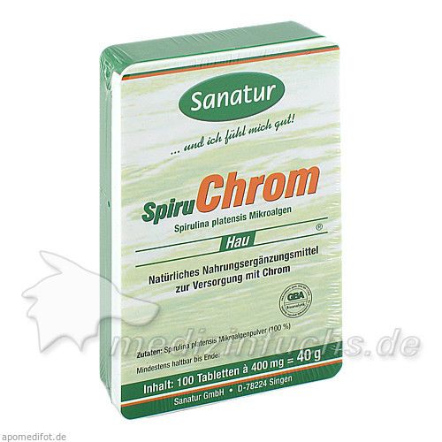 SpiruChrom Chrom Spirulina, 100 ST