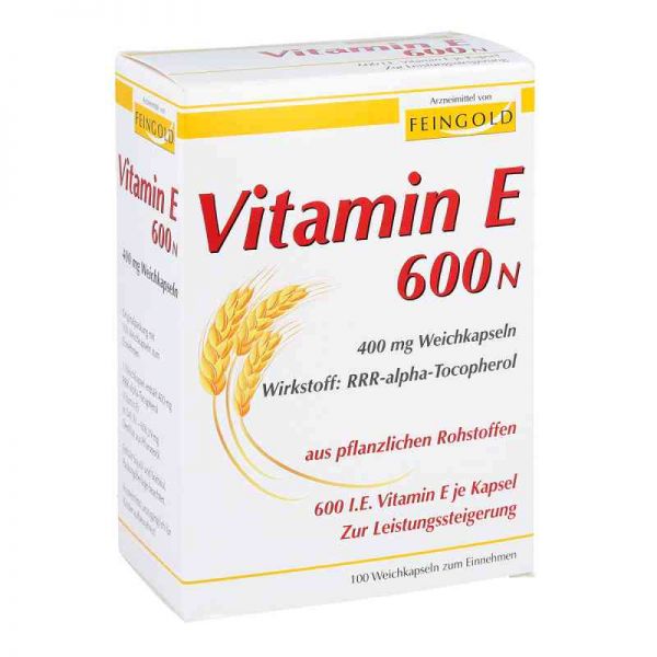 Vitamin E 600 N Weichkapseln (100 stk)