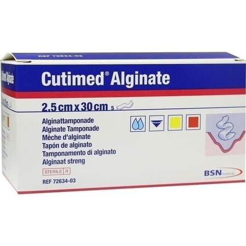 Cutimed Alginate 2.5x30cm Alginattamponade, 5 ST