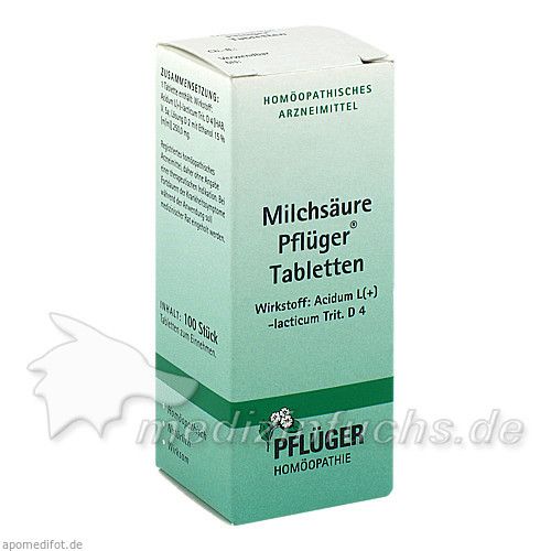 Milchsäure Pflüger Tabletten, 100 ST