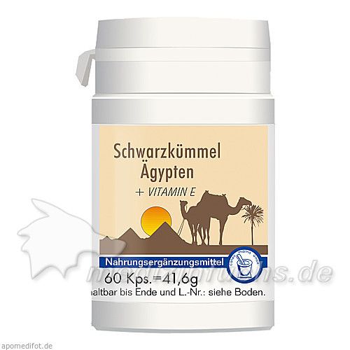 Schwarzkümmel Ägypten + E, 60 ST