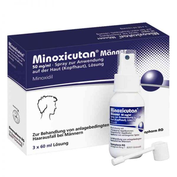 Minoxicutan Männer 50 mg/ml Spray (3X60 ml)