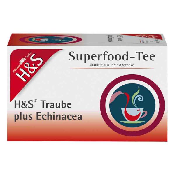 H&s Traube plus Echinacea Filterbeutel (20 stk)