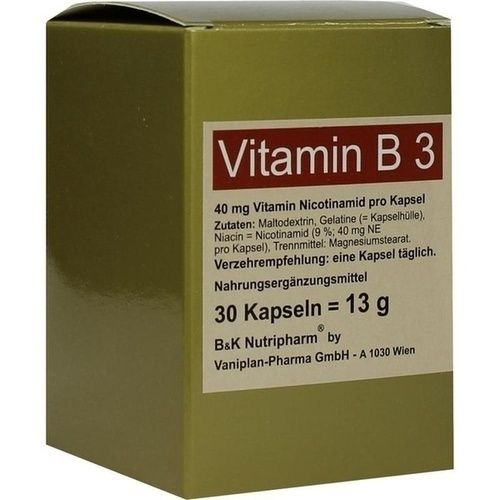 VITAMIN B3 Kapseln, 30 ST