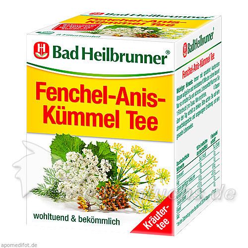 Bad Heilbrunner Fenchel-Anis-Kümmel Tee, 8 ST