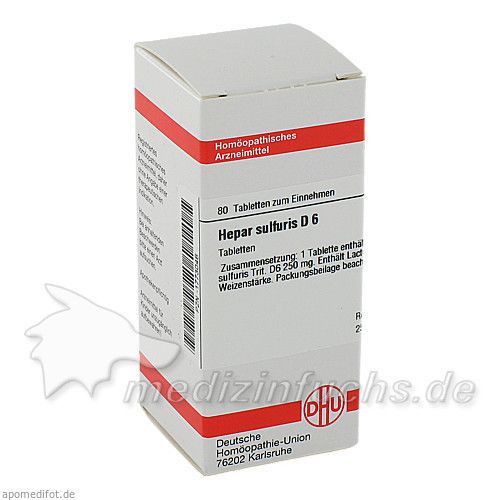HEPAR SULF D 6, 80 ST