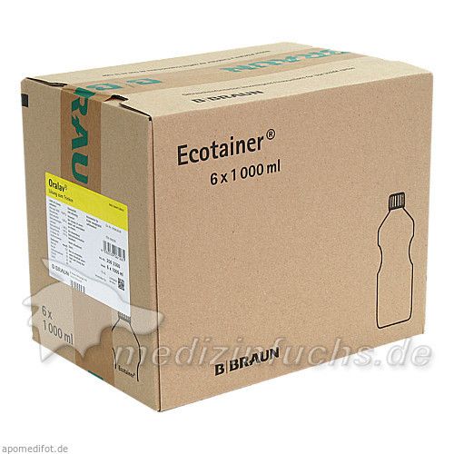 Oralav Darmspüllösung Ecotainer, 6X1000 ML