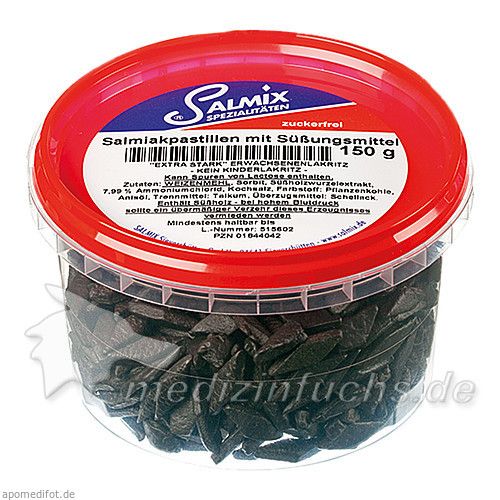 Salmix Salmiakpastillen zuckerfrei, 150 G