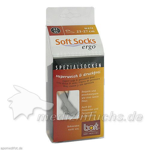 BORT SOFT-SOCKS W SCHWARZ 44-46, 2 ST