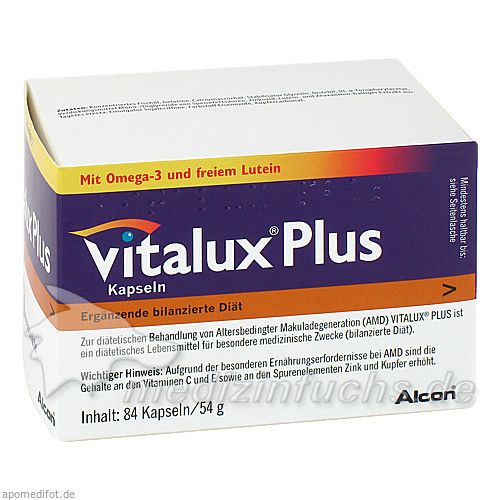 VITALUX Plus Lutein u.Omega 3 Kapseln, 84 ST