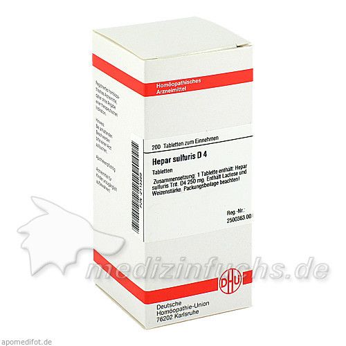 HEPAR SULF D 4, 200 ST