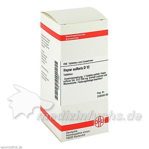 HEPAR SULF D12, 200 ST