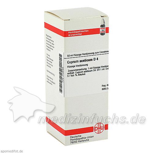 CUPRUM ACET D 4, 50 ML