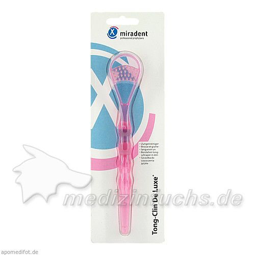 Tong-Clin De Luxe Zungenreiniger transparent pink, 1 ST