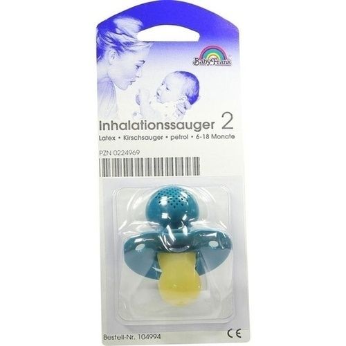 Sauger Inhalation Kirsche 6-18M petrol, 1 ST