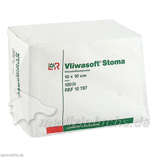 VLIWASOFT Stoma Kompressen 10x10 cm 4fach, 100 ST