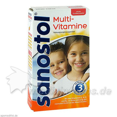 Sanostol ohne Zuckerzusatz, 230 ML
