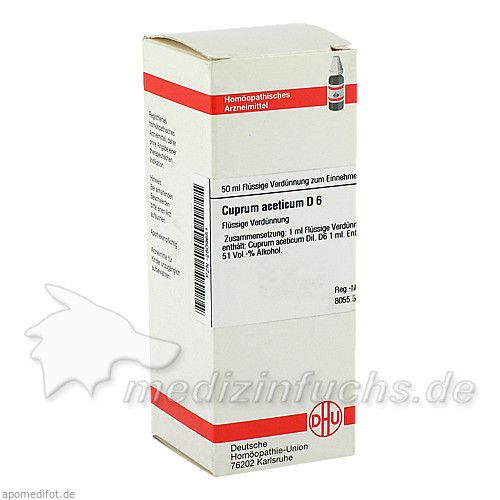 CUPRUM ACET D 6, 50 ML
