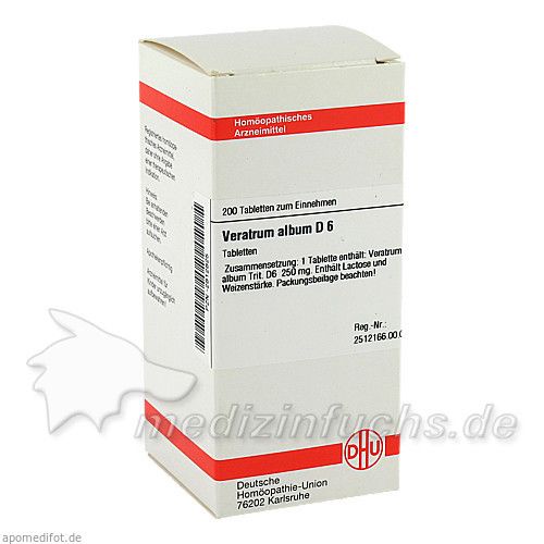 VERATRUM ALBUM D 6 Tabletten, 200 ST