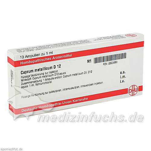 CUPRUM METALLICUM D 12 Ampullen, 10X1 ML