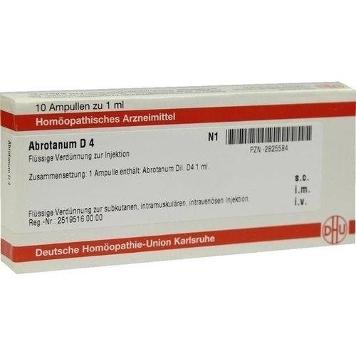 ABROTANUM D 4 Ampullen, 10X1 ML