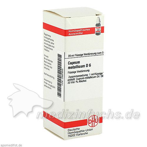 CUPRUM MET D 6, 20 ML