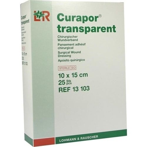 Curapor transparent Wundverband steril 10x15cm, 25 ST