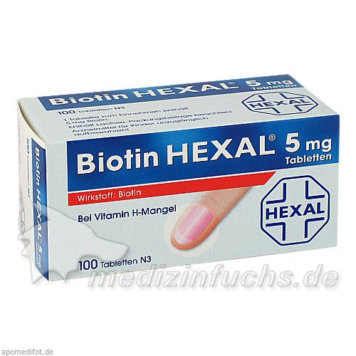 Biotin HEXAL 5mg, 100 ST