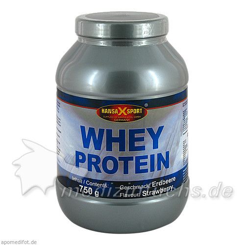 WHEY PROTEIN Erdbeere Pulver, 750 G