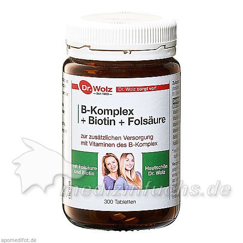 B-KOMPLEX+BIOTIN+FOLSÄURE, 300 ST