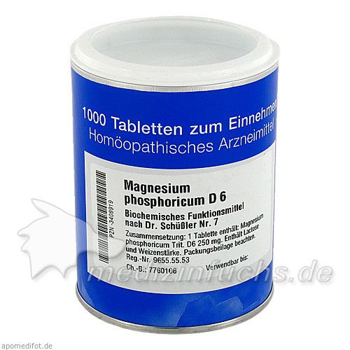 BIOCHEMIE 7 MAGN PHOS D 6, 1000 ST