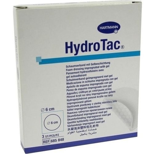 HYDROTAC Schaumverband 6 cm rund steril, 3 ST