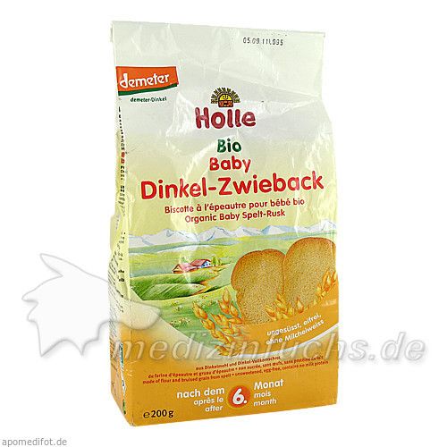 Holle Bio Baby Dinkel-Zwieback, 200 G