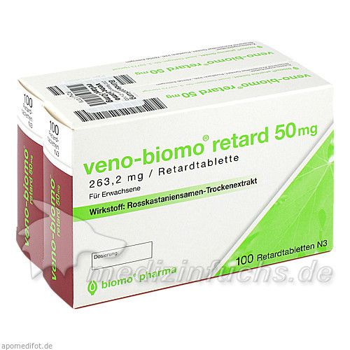 VENO BIOMO retard 50 mg Tabl., 2X100 ST
