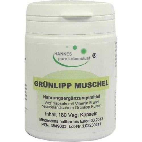 Grünlipp Muschelextrakt Vegi Kapseln, 180 ST