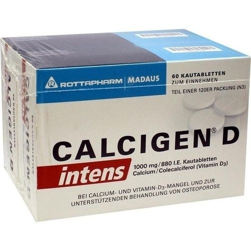 Calcigen D intens 1000 mg/880 I.E.Kautabletten, 120 ST