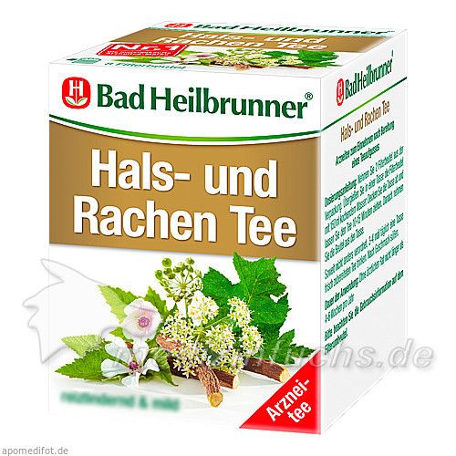 Bad Heilbrunner Hals- und Rachen Tee, 8 ST