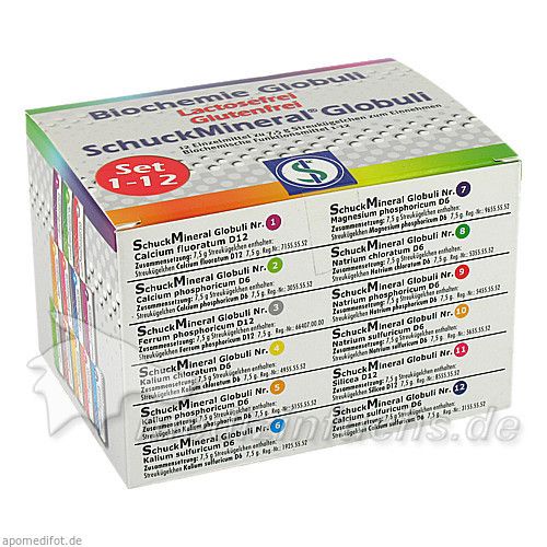SchuckMineral Globuli Set 1-12, 12X7.5 G