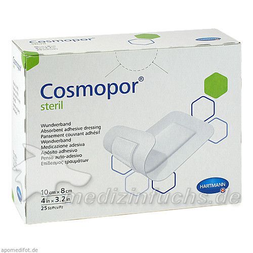 COSMOPOR STERIL 10X8CM, 25 ST