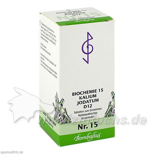 Biochemie 15 Kalium jodatum D12, 200 ST