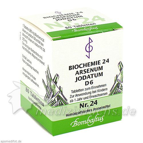 Biochemie 24 Arsenum jodatum D 6, 80 ST