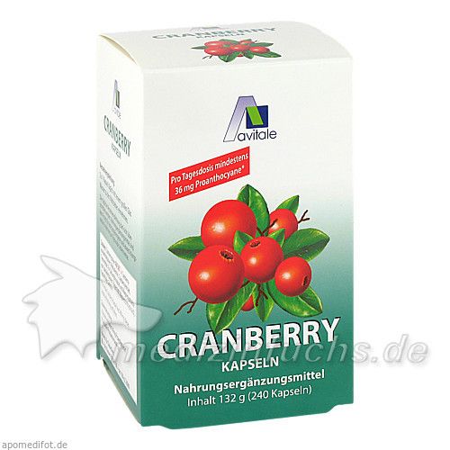 Cranberry Kapseln 400mg Sparpackung, 240 ST