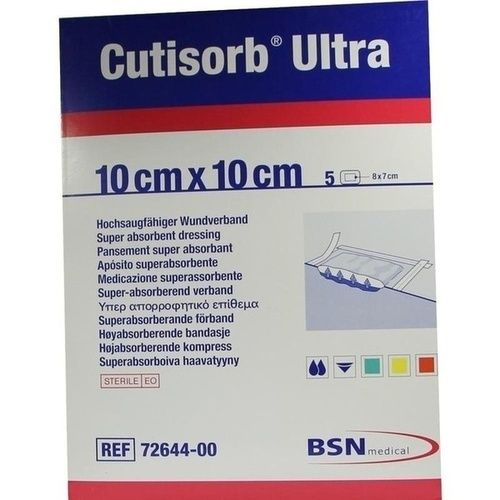 Cutisorb Ultra Saugkompresse steril 10x10cm, 5 ST