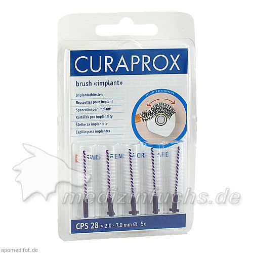 Curaprox CPS 28 violett Interdentalbürsten, 5 ST