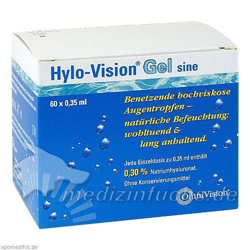Hylo-Vision Gel sine, 60X0.35 ML