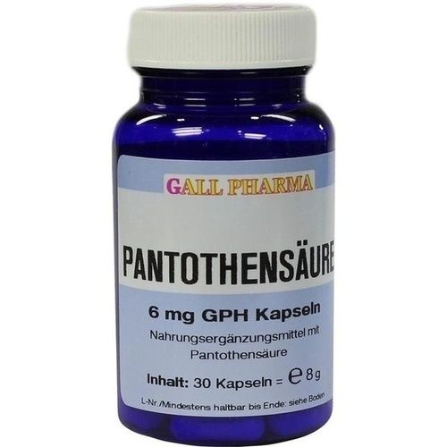 Pantothensäure 6mg GPH Kapseln, 30 ST
