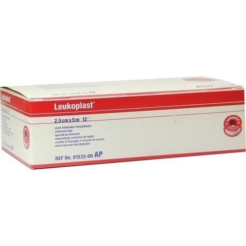 LEUKOPLAST 5MX2.5CM, 12 ST