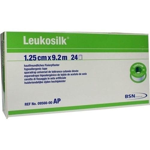 LEUKOSILK 9.2MX1.25CM, 24 ST