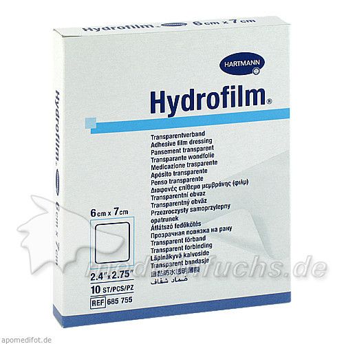 Hydrofilm Transparentverband 6x7cm, 10 ST