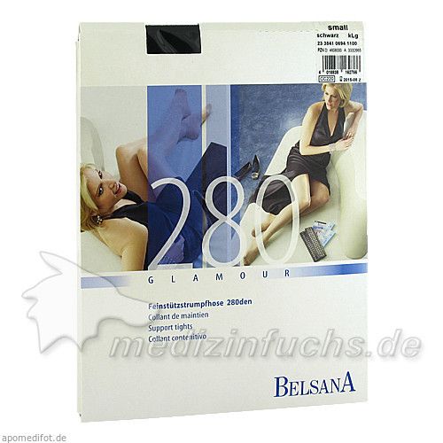 BELSANA 280den glamour AT S schw kurz MSP, 1 ST